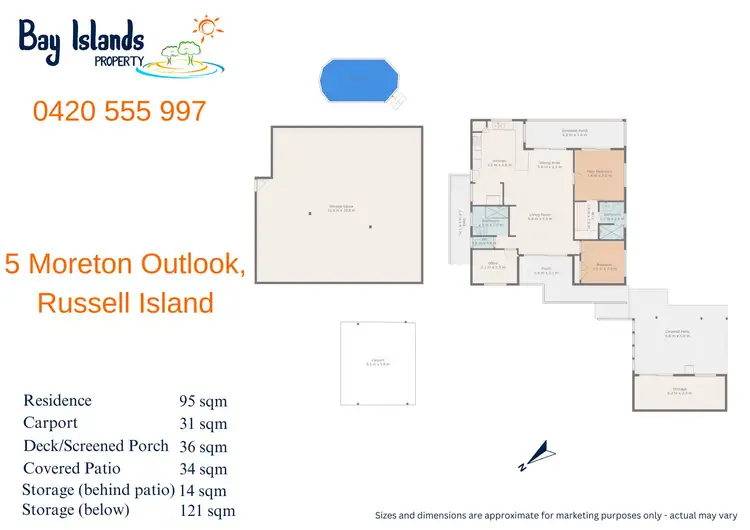 Floorplan of Homely house listing, 5 Moreton Outlook, Russell Island QLD 4184