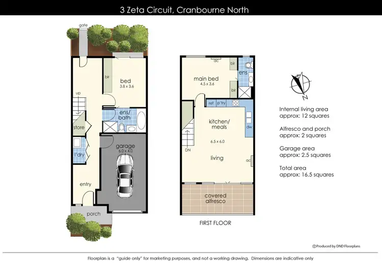 Floorplan of Homely unit listing, 3 Zeta Circuit, Cranbourne North VIC 3977