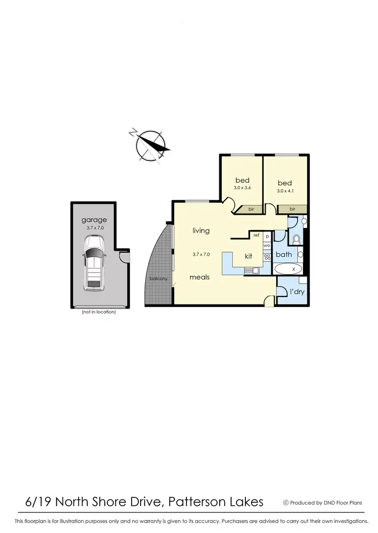 Floorplan of Homely apartment listing, 6/19 Northshore Drive, Patterson Lakes VIC 3197