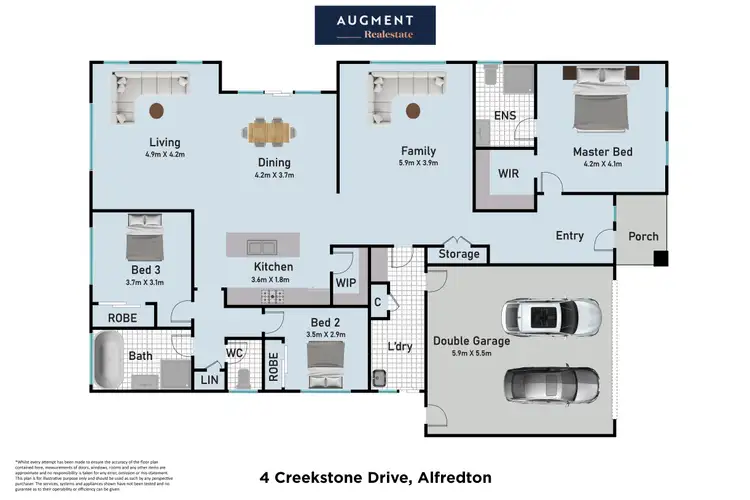 Floorplan of Homely house listing, 4 Creekstone Drive, Alfredton VIC 3350