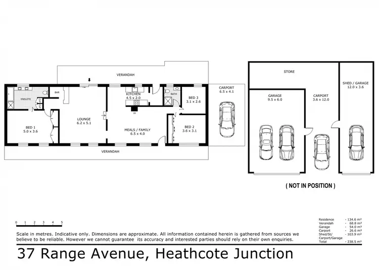 Floorplan of Homely house listing, 37 Range Avenue, Heathcote Junction VIC 3758