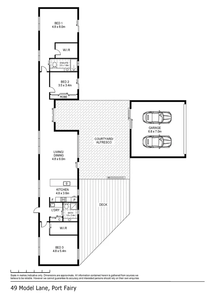 Floorplan of Homely house listing, 49 Model Lane, Port Fairy VIC 3284