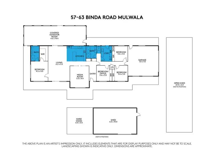 Floorplan of Homely rural property listing, 57 Binda Road, Mulwala NSW 2647