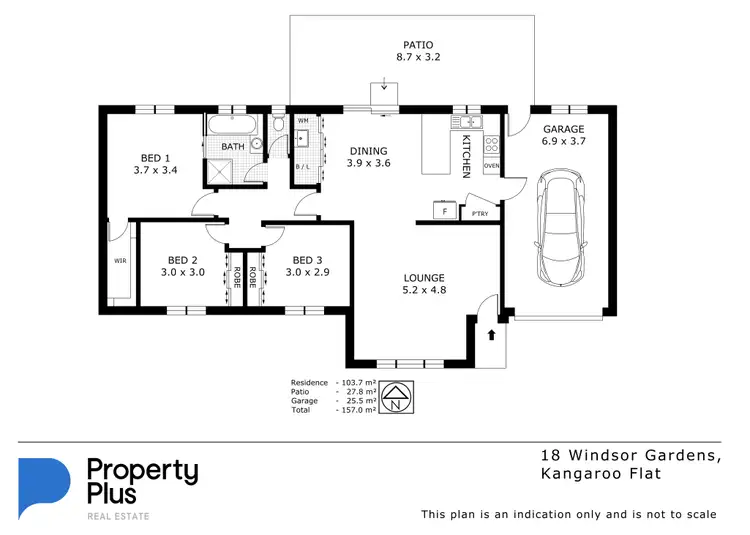 Floorplan of Homely house listing, 18 Windsor Gardens, Kangaroo Flat VIC 3555