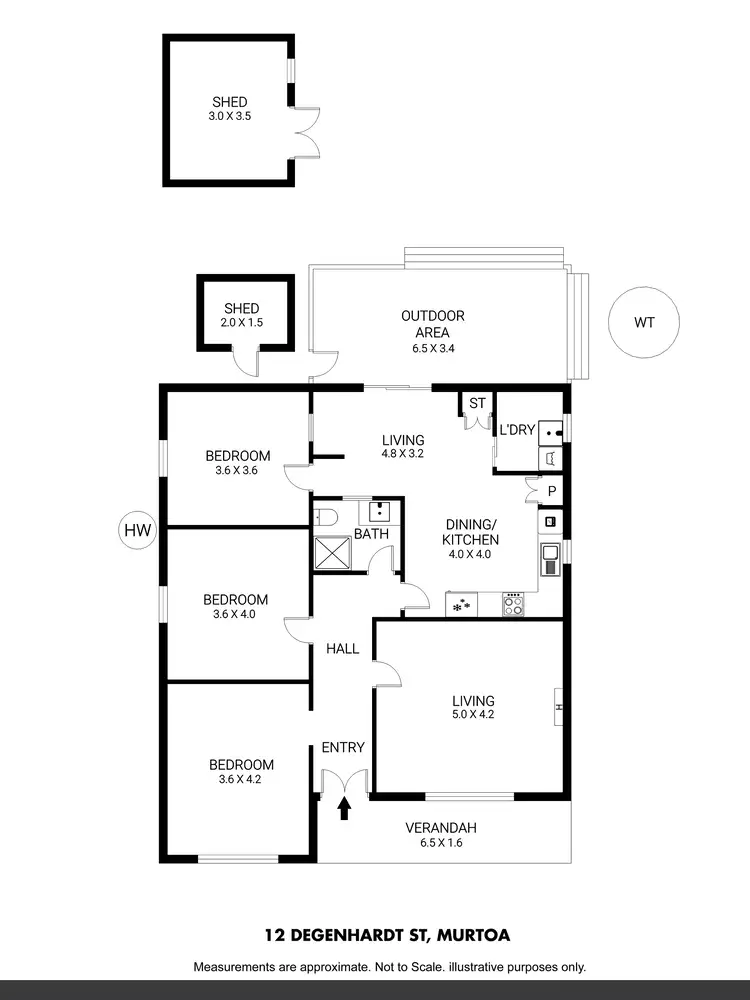 Floorplan of Homely house listing, 12 Degenhardt Street, Murtoa VIC 3390