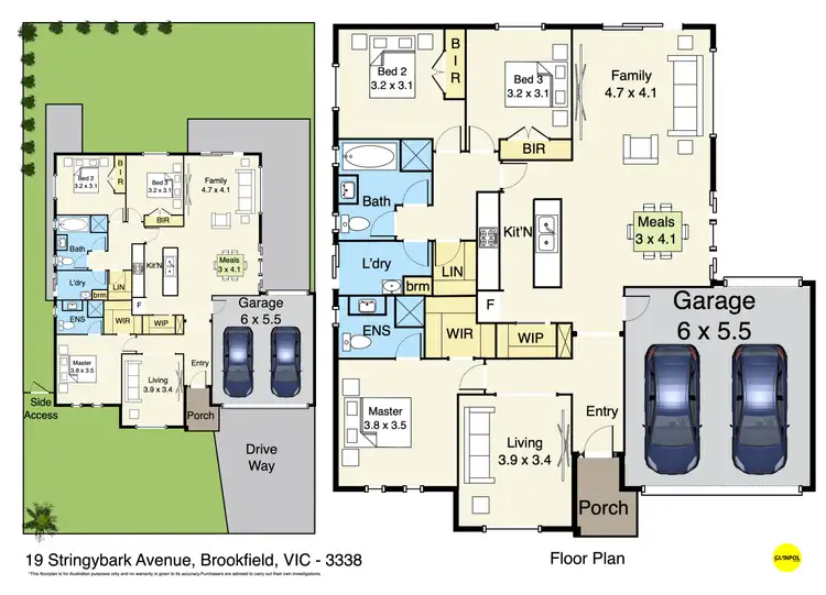 Floorplan of Homely house listing, 19 Stringybark Avenue, Brookfield VIC 3338