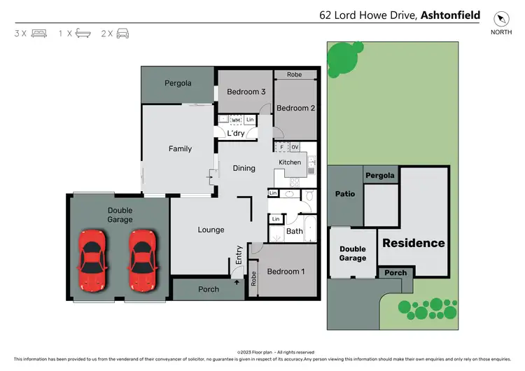 Floorplan of Homely house listing, 62 Lord Howe Drive, Ashtonfield NSW 2323