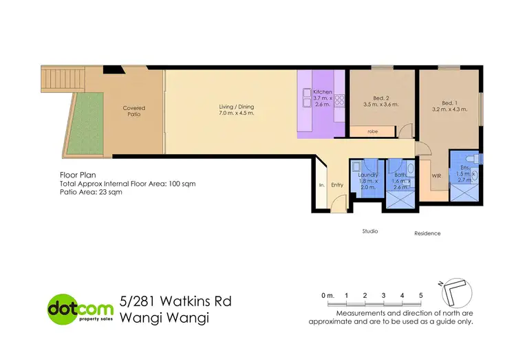 Floorplan of Homely apartment listing, 5/281 Watkins Road, Wangi Wangi NSW 2267