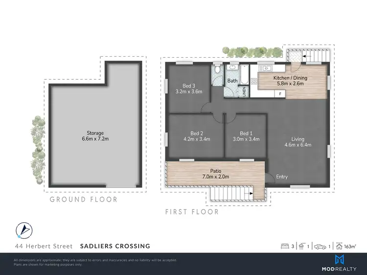 Floorplan of Homely house listing, 44 Herbert Street, Sadliers Crossing QLD 4305