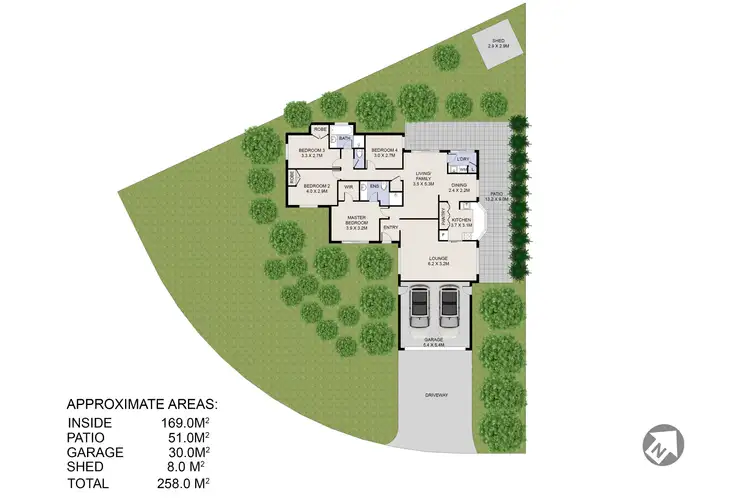 Floorplan of Homely house listing, 28 Ghost Gum Road, Willetton WA 6155