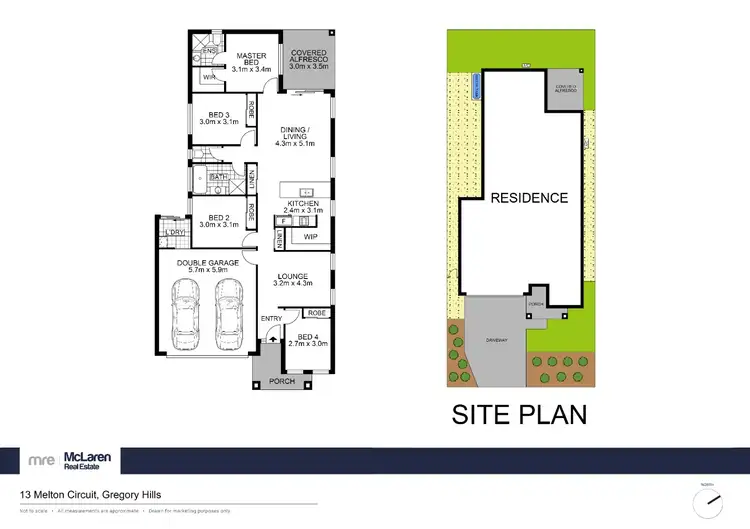 Floorplan of Homely house listing, 13 Melton Circuit, Gregory Hills NSW 2557