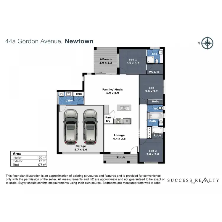 Floorplan of Homely house listing, 44A Gordon Avenue, Newtown QLD 4350
