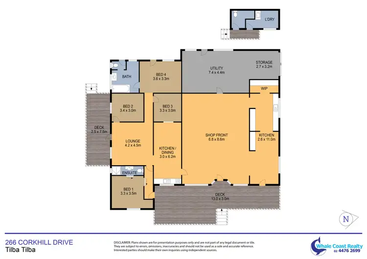 Floorplan of Homely house listing, 266 Corkhill Drive, Tilba Tilba NSW 2546