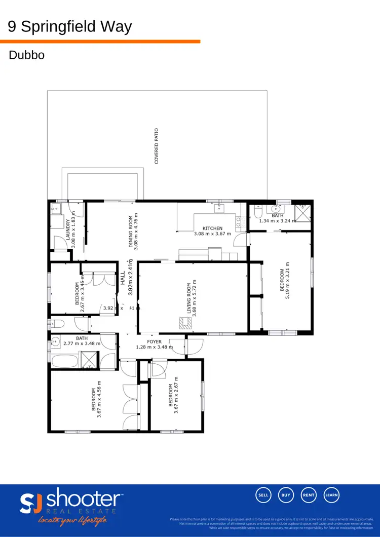 Floorplan of Homely house listing, 9 Springfield Way, Dubbo NSW 2830