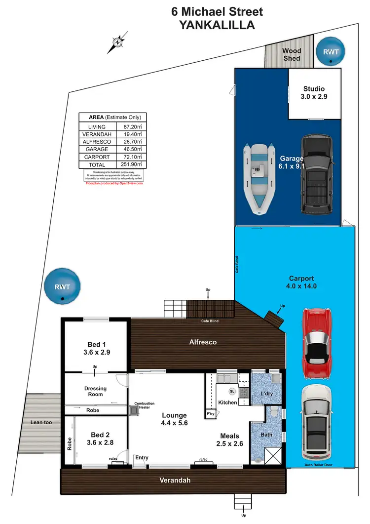 Floorplan of Homely house listing, 6 Michael Street, Yankalilla SA 5203