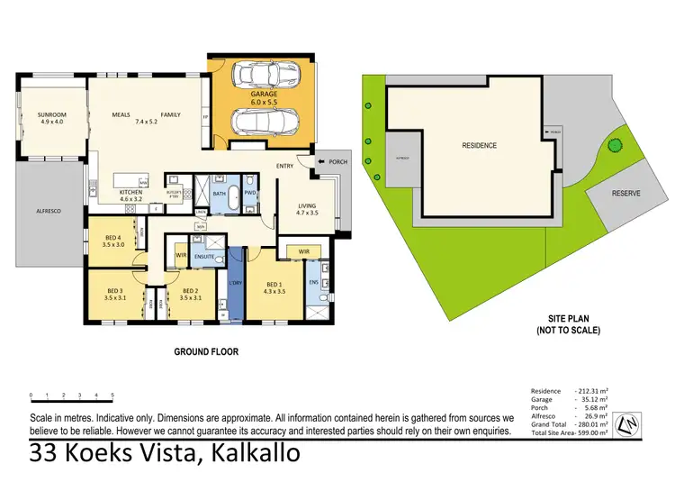 Floorplan of Homely house listing, 33 Koeks Vista, Kalkallo VIC 3064