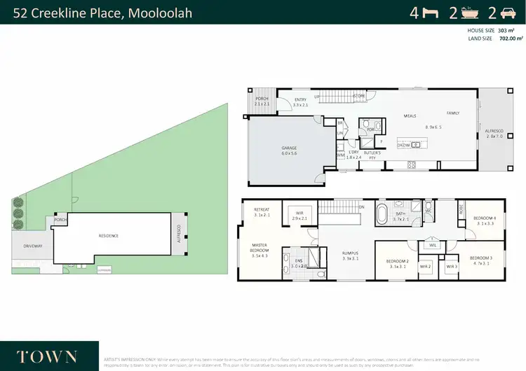 Floorplan of Homely house listing, 52 Creekline Place, Mooloolah Valley QLD 4553