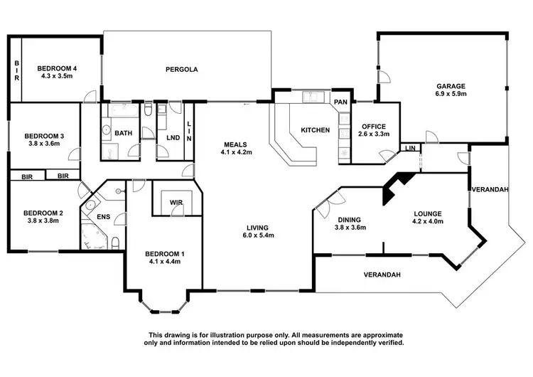 Floorplan of Homely house listing, 16 Grange Place, Mount Gambier SA 5290