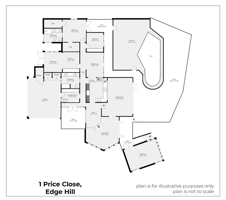 Floorplan of Homely house listing, 1 Price Close, Edge Hill QLD 4870