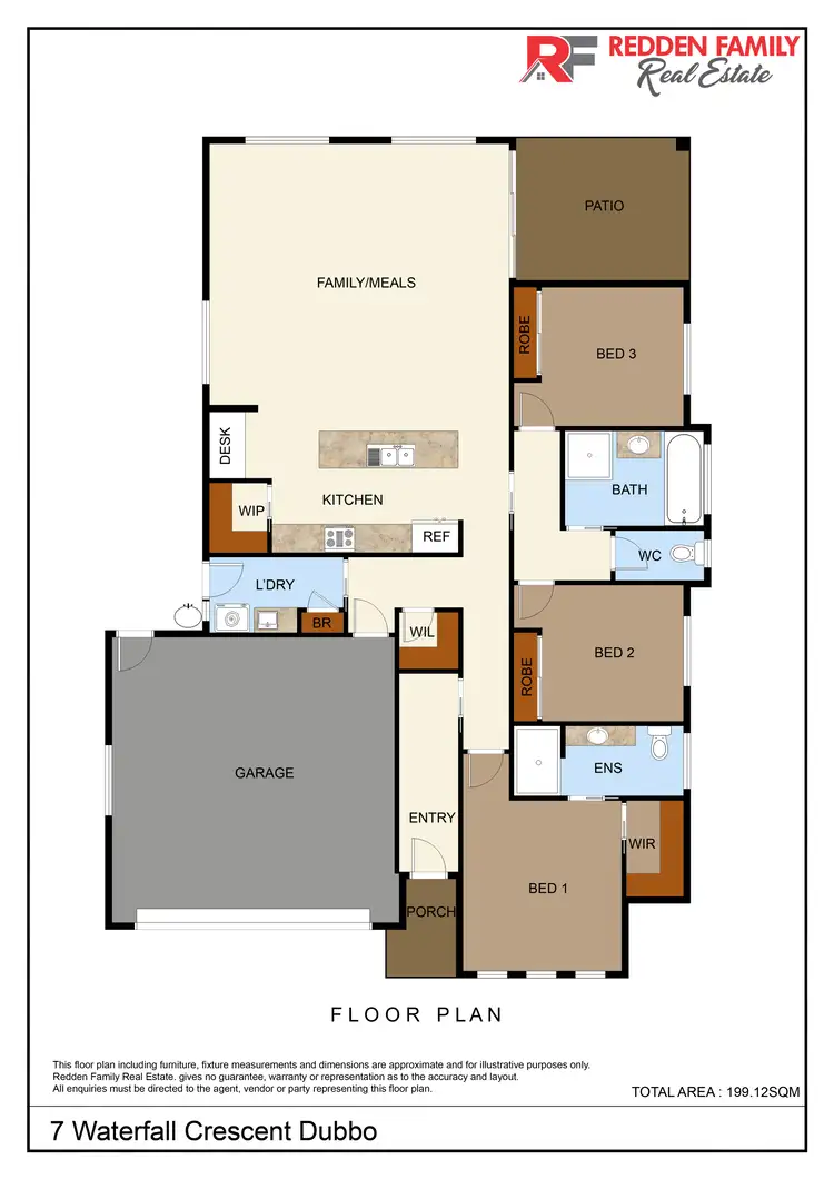 Floorplan of Homely house listing, 7 Waterfall Crescent, Dubbo NSW 2830
