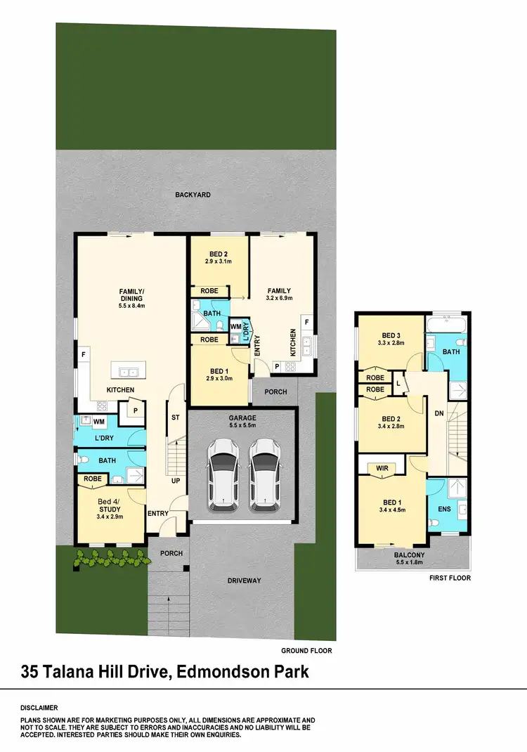 Floorplan of Homely house listing, 35 Talana Hill Dr, Edmondson Park NSW 2174