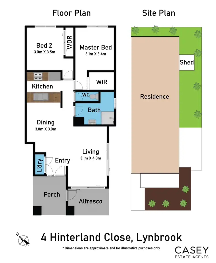 Floorplan of Homely apartment listing, 4 Hinterland Close, Lynbrook VIC 3975