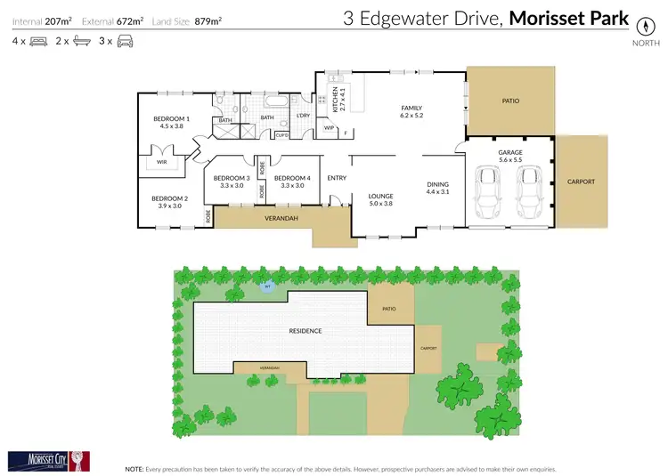 Floorplan of Homely house listing, 3 Edgewater Dr, Morisset Park NSW 2264