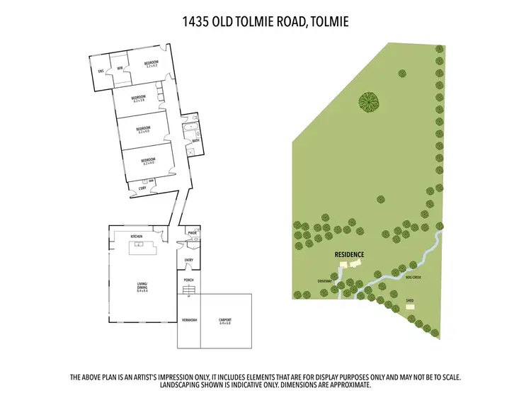 Floorplan of Homely rural property listing, 1435 Old Tolmie Road, Tolmie VIC 3723