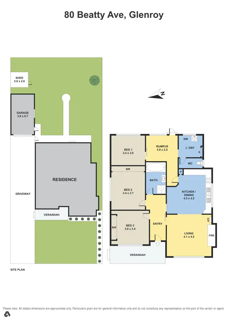 Floorplan of Homely house listing, 80 Beatty Avenue, Glenroy VIC 3046