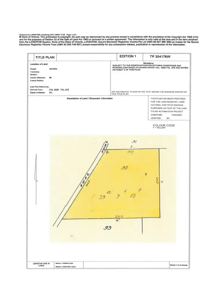Floorplan of Homely rural property listing, Lot 98 Middle Road, Rushworth VIC 3612