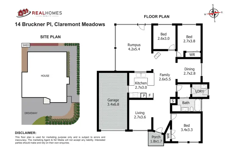 Floorplan of Homely house listing, 14 Bruckner Place, Claremont Meadows NSW 2747