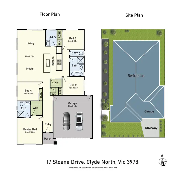 Floorplan of Homely house listing, 17 Sloane Drive, Clyde North VIC 3978