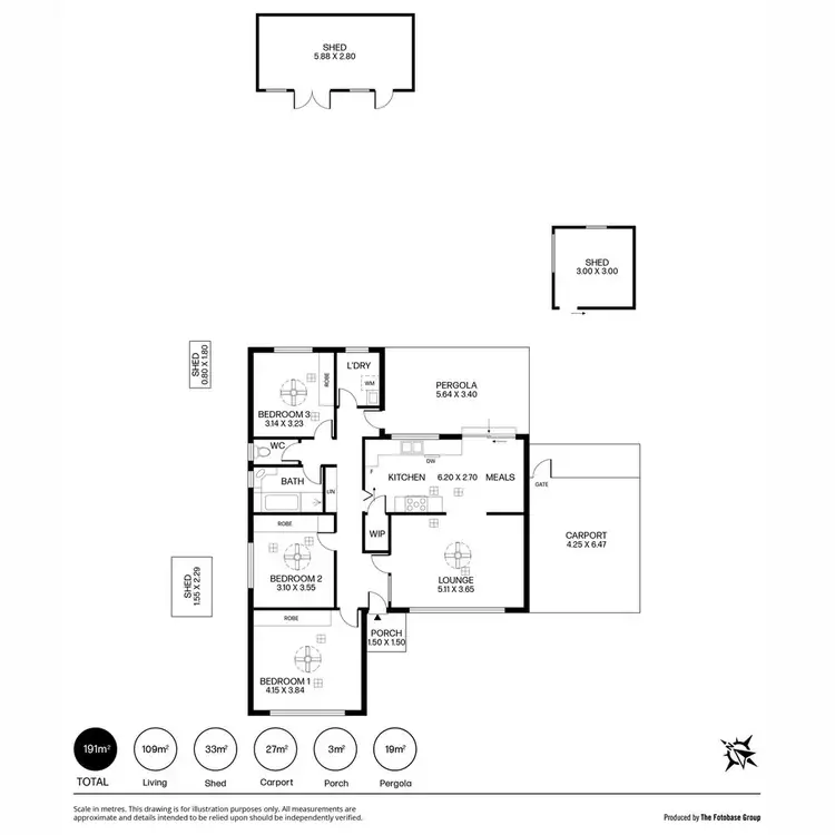 Floorplan of Homely house listing, 13 Telford Crescent, Modbury Heights SA 5092