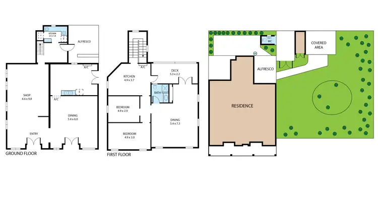 Floorplan of Homely house listing, 46-50 Ferguson Street, "The Canowindra Trading Post", Canowindra NSW 2804