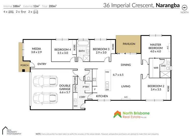 Floorplan of Homely house listing, 36 Imperial Crescent, Narangba QLD 4504