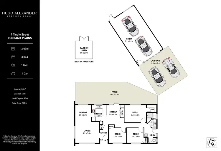 Floorplan of Homely house listing, 1 Tindle Street, Redbank Plains QLD 4301
