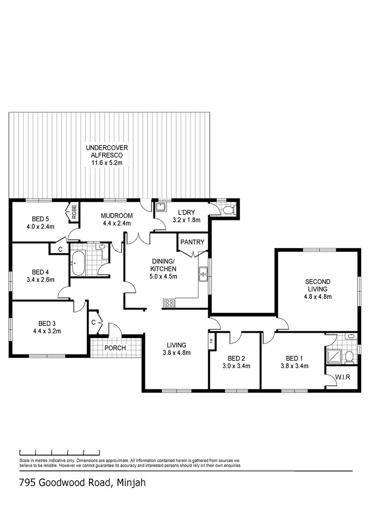 Floorplan of Homely rural property listing, 795 Goodwood Road, Minjah VIC 3276