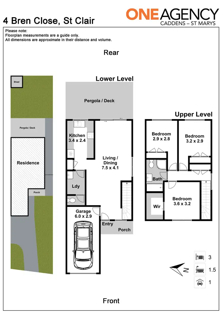 Floorplan of Homely semi-detached listing, 4 Bren Close, St Clair NSW 2759
