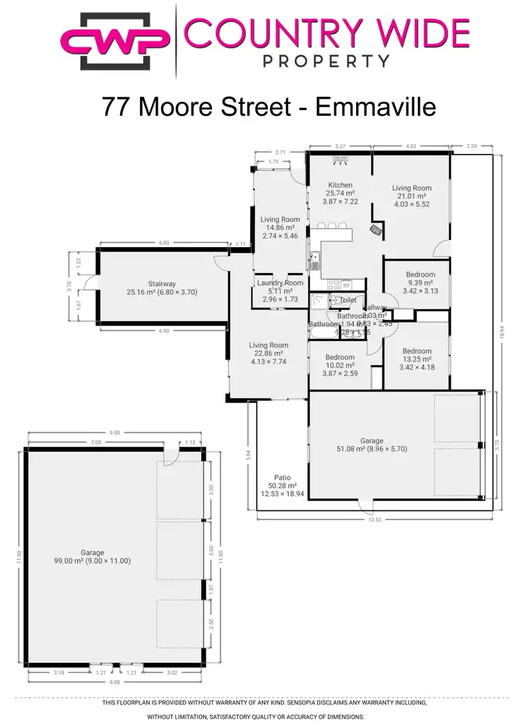 Floorplan of Homely house listing, 77 Moore Street, Emmaville NSW 2371