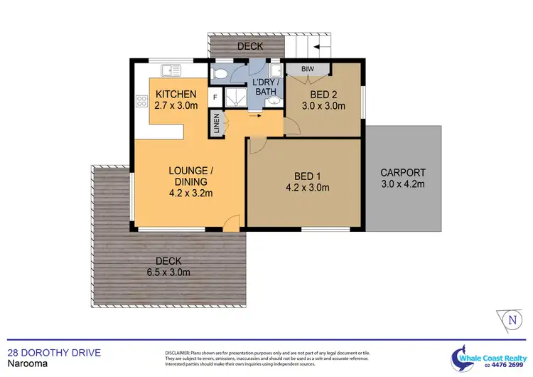 Floorplan of Homely house listing, 28 DOROTHY DRIVE, Narooma NSW 2546