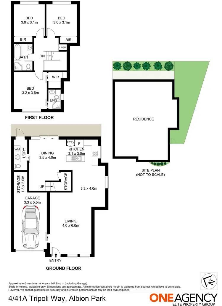 Floorplan of Homely townhouse listing, 4/41A Tripoli Way, Albion Park NSW 2527
