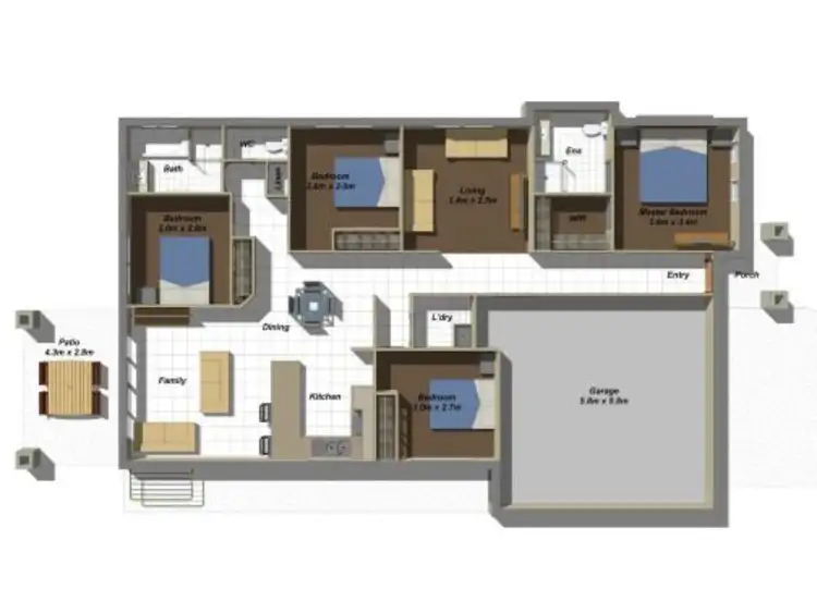 Floorplan of Homely house listing, 42 Cahill Crescent, Collingwood Park QLD 4301