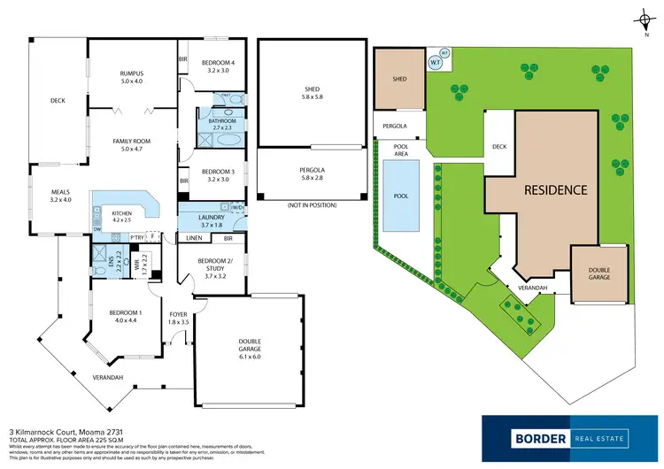 Floorplan of Homely house listing, 3 Kilmarnock Court, Moama NSW 2731