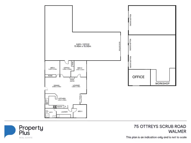 Floorplan of Homely rural property listing, 75 Ottreys Scrub Road, Walmer VIC 3463