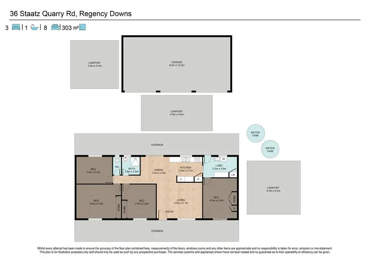 Floorplan of Homely house listing, 36 Staatz Quarry Road, Regency Downs QLD 4341