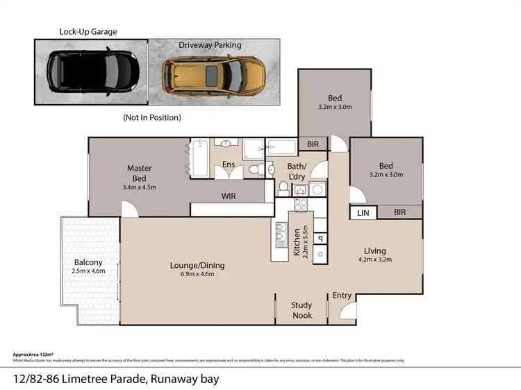 Floorplan of Homely apartment listing, 12/82-86 Limetree Parade, Runaway Bay QLD 4216