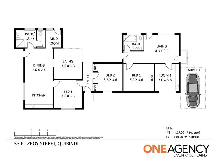 Floorplan of Homely house listing, 53 Fitzroy Street, Quirindi NSW 2343