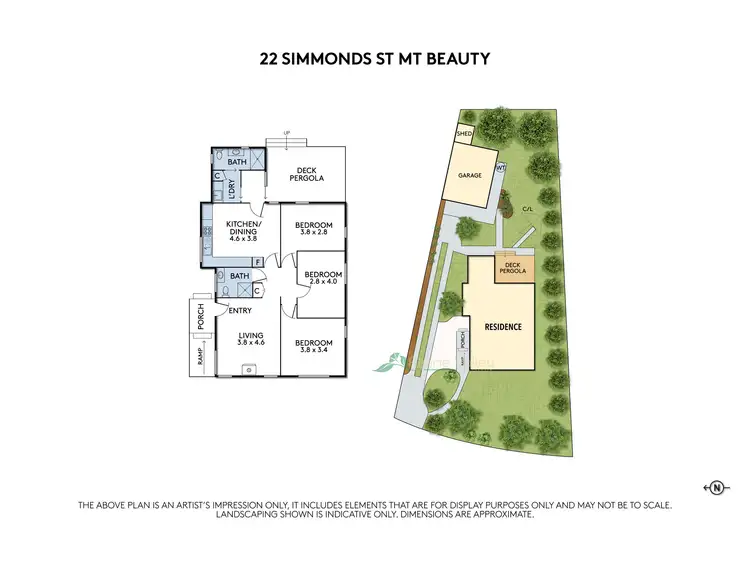 Floorplan of Homely house listing, 22 Simmonds Street, Mount Beauty VIC 3699