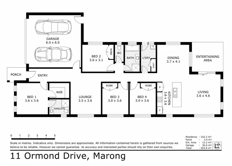 Floorplan of Homely house listing, 11 Ormond Drive, Marong VIC 3515