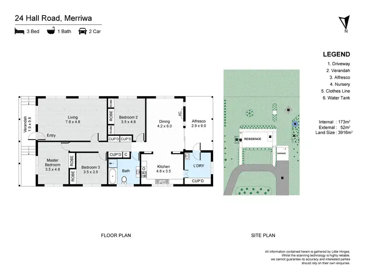 Floorplan of Homely house listing, 24B HALL ROAD, Merriwa NSW 2329